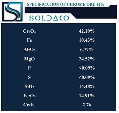 CHROME ORE 42%