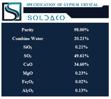 gypsum crystal spec